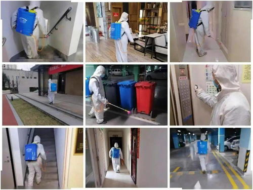 细化防疫举措 筑牢防控防线 天朗家政服务公司强化小区消杀工作